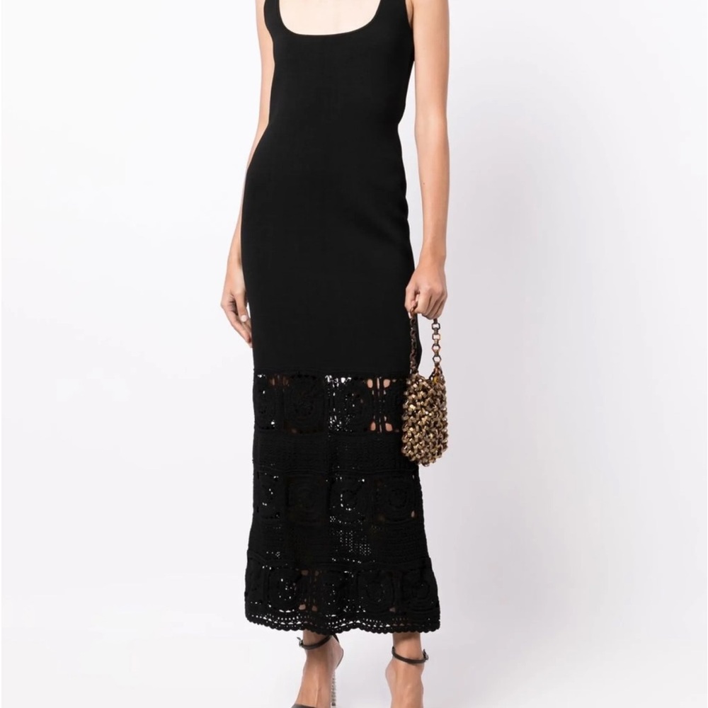 Rebecca Vallance Black Midi Dress